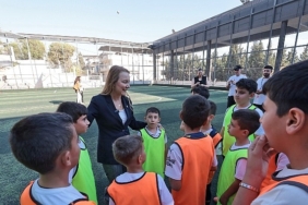 Başkan Mutlu Kış Spor Okulları’nda çocuklarla buluştu